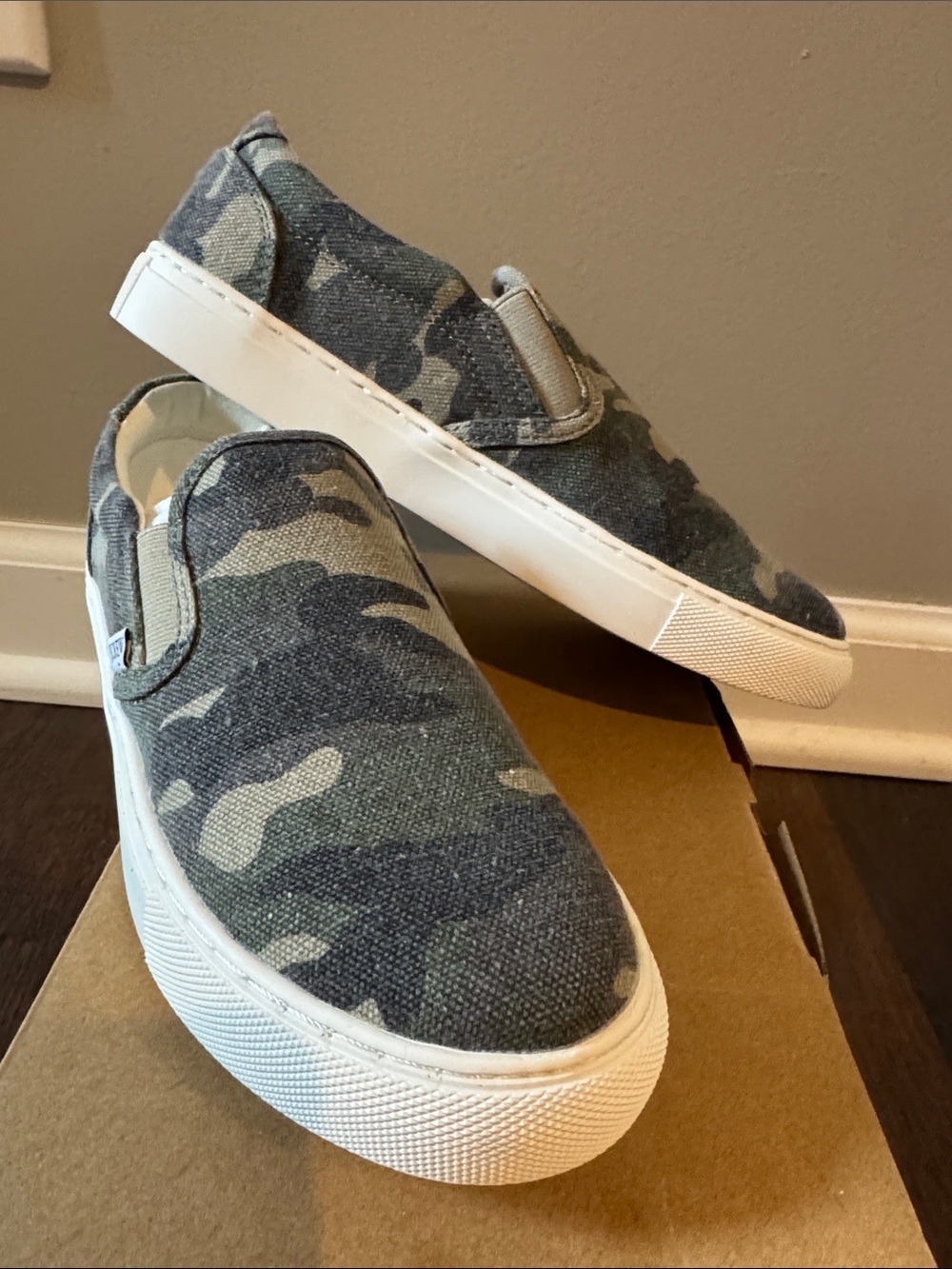Camouflage Slip-On Canvas Sneakers